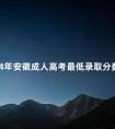 2024年安徽成人高考最低录取分数线及录取原则