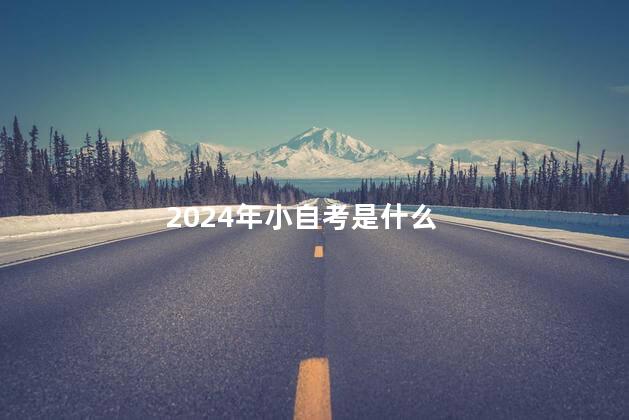 2024年小自考是什么