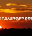 2024年成人高考脱产学校有哪些