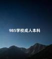 985学校成人本科