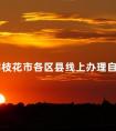 四川攀枝花市各区县线上办理自考业务邮箱公示表