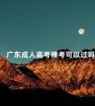 广东成人高考裸考可以过吗