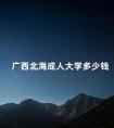广西北海成人大学多少钱
