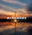 成人本科高校招生