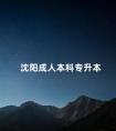 沈阳成人本科专升本