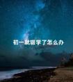 初一就辍学了怎么办