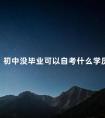 初中没毕业可以自考什么学历