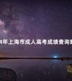2024年上海市成人高考成绩查询时间已公布