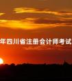 2024年四川省注册会计师考试时间