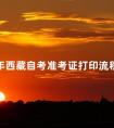 2024年西藏自考准考证打印流程详解