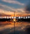 2024年自考英语二是什么水平