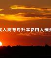 2024成人高考专升本费用大概是多少钱