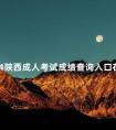 2024陕西成人考试成绩查询入口在哪