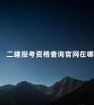 二建报考资格查询官网在哪