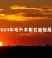 四川2024年专升本报名流程是什么