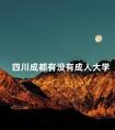 四川成都有没有成人大学