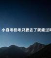 小自考校考只要去了就能过吗