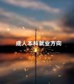 成人本科就业方向