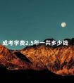 成考学费2.5年一共多少钱