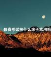 教资考试带什么涂卡笔用吗