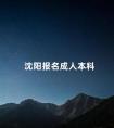 沈阳报名成人本科