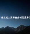 湖北成人高考查分时间是多久