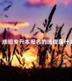 统招专升本报名的流程是什么