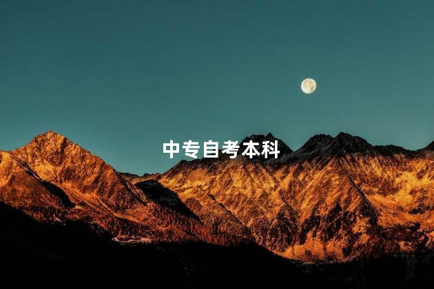 中专自考本科
