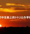 初中生能上的3十2公办学校