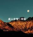 成人中专一年制