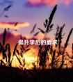 提升学历的要求