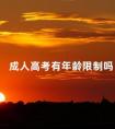 成人高考有年龄限制吗