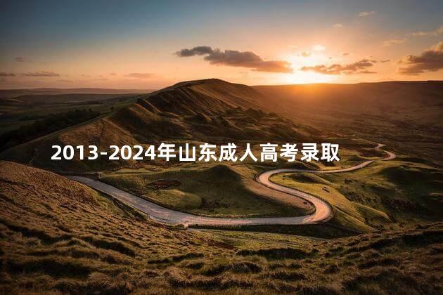 2013-2024年山东成人高考录取分数线汇总