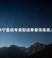 2024宁夏成考录取结果查询系统入口