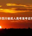 2024年四川省成人高考准考证打印网址