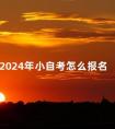2024年小自考怎么报名