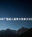 2024年广西成人高考大专多少分及格