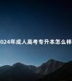 2024年成人高考专升本怎么样