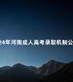 2024年河南成人高考录取机制公布