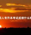 2024成人专升本考试成绩什么时候公布