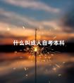 什么叫成人自考本科