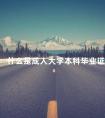 什么是成人大学本科毕业证