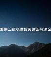国家二级心理咨询师证书怎么考
