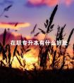 在职专升本有什么好处