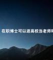 在职博士可以进高校当老师吗