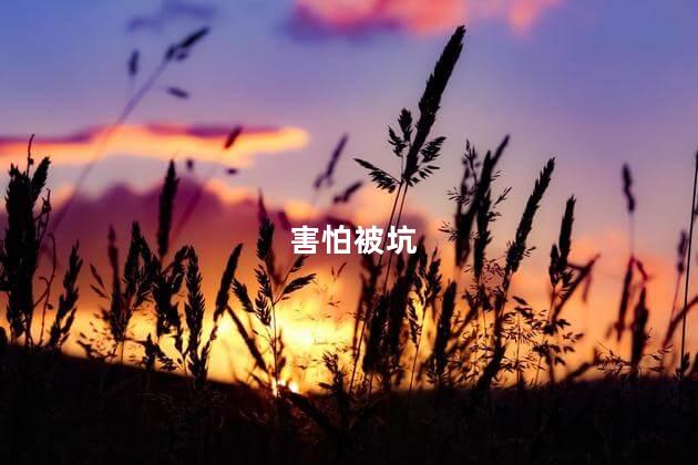 害怕被坑