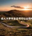 成人大学毕业证书可以出国吗