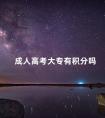 成人高考大专有积分吗