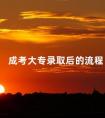 成考大专录取后的流程