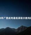 2024年广西成考最低录取分数线是多少